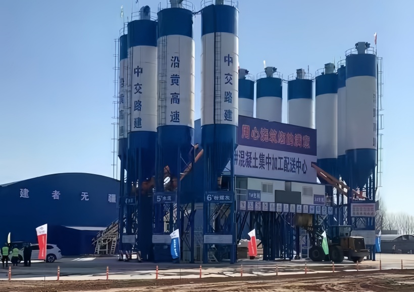  HZS60concrete batching plant3