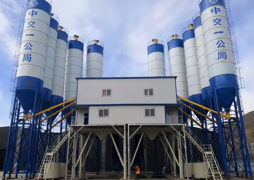 HZS90 concrete batching plant16