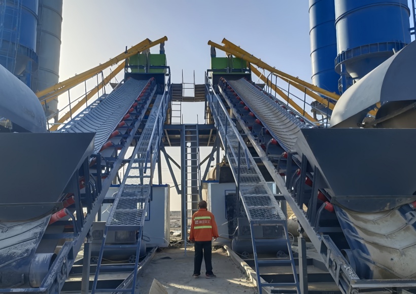 Foundation-free concrete mixing station9jpg