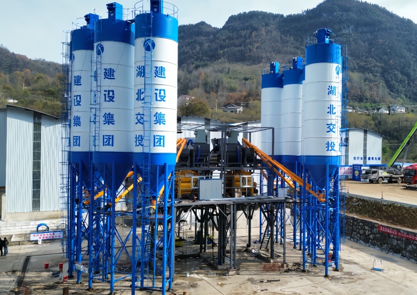 HZS120 concrete batching plant10