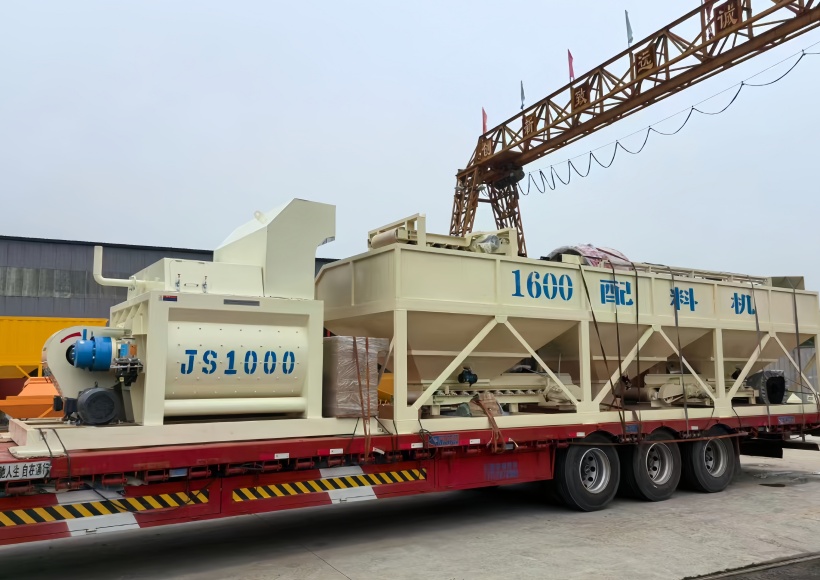HZS50 concrete batching plant3