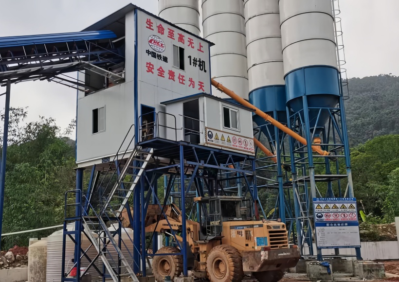  HZS60concrete batching plant5