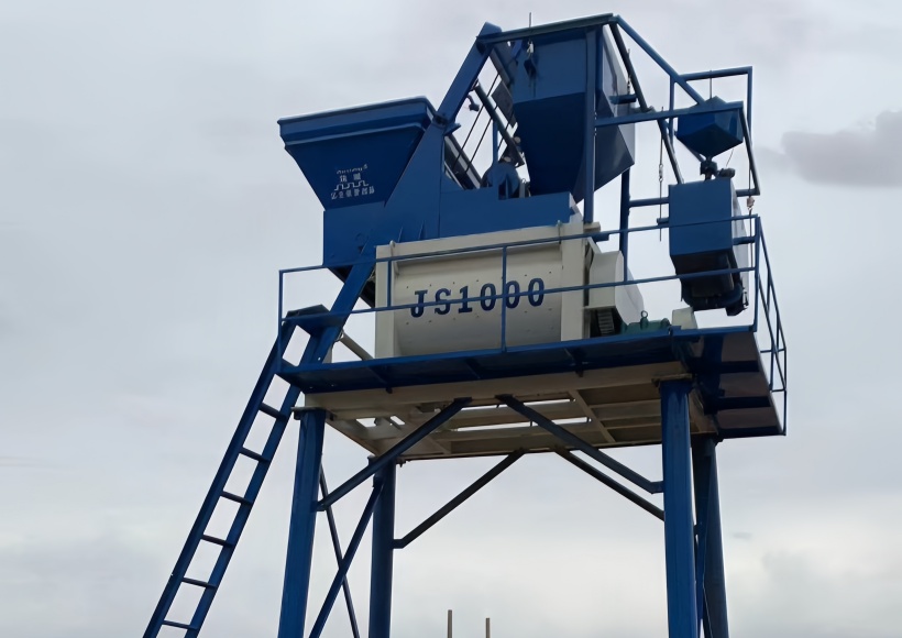 Twin Shaft Concrete Mixer-4