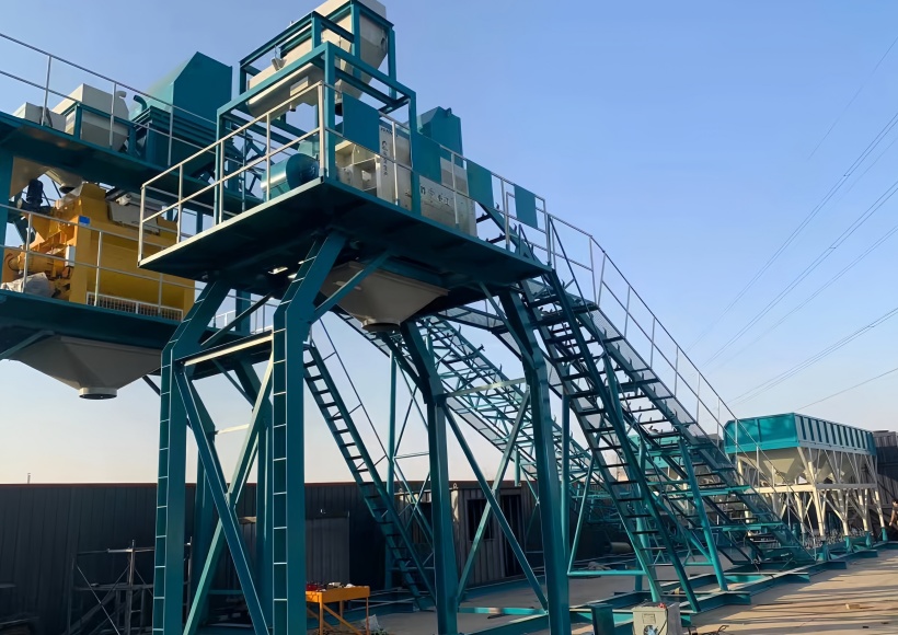 Foundation free concrete mixing station