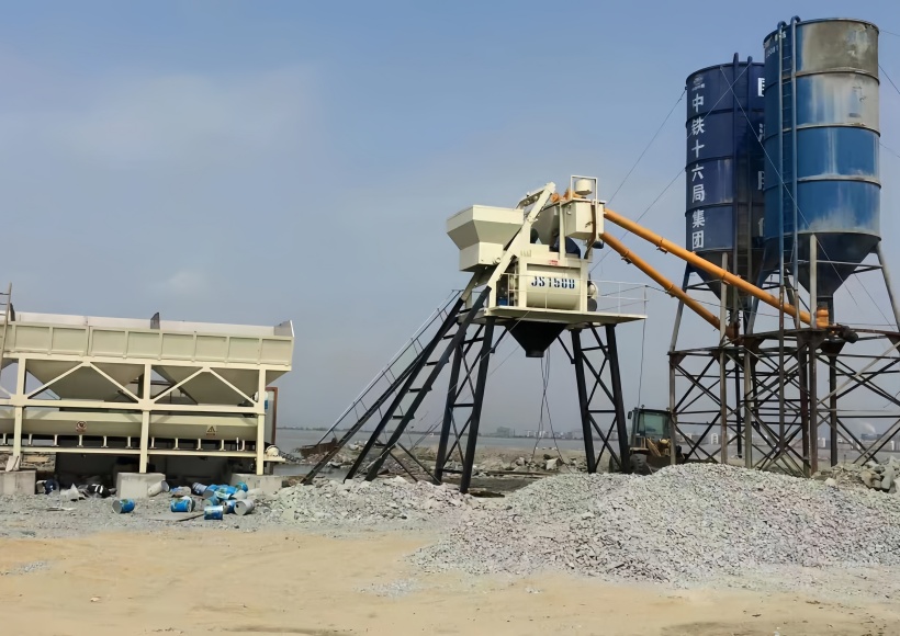 HZS75 concrete batching plant 34