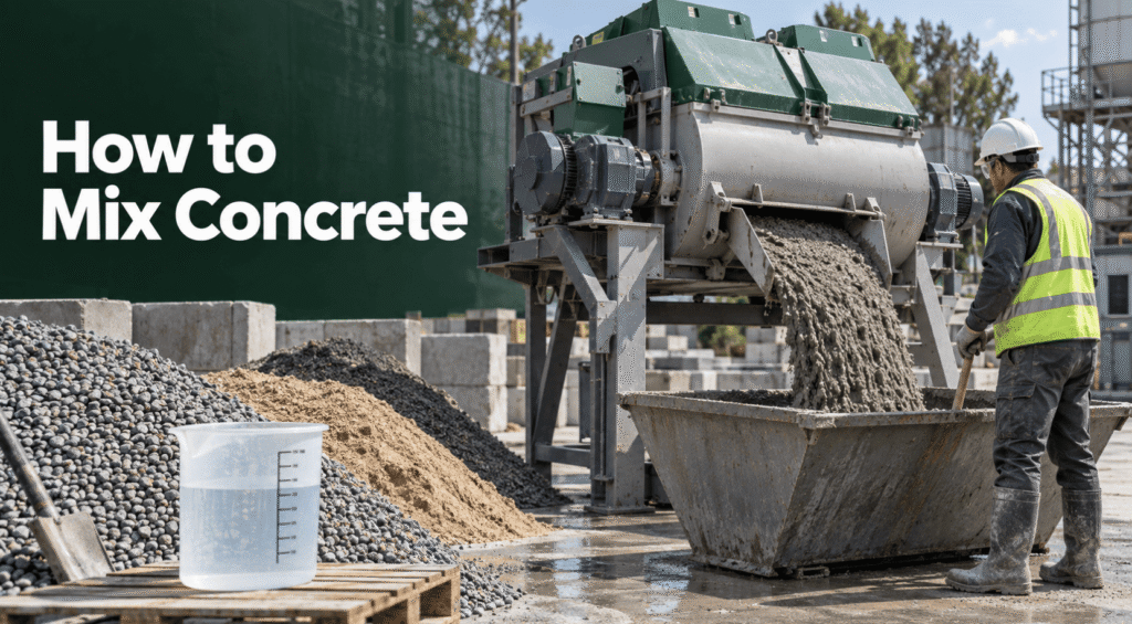 how to mix concrete
