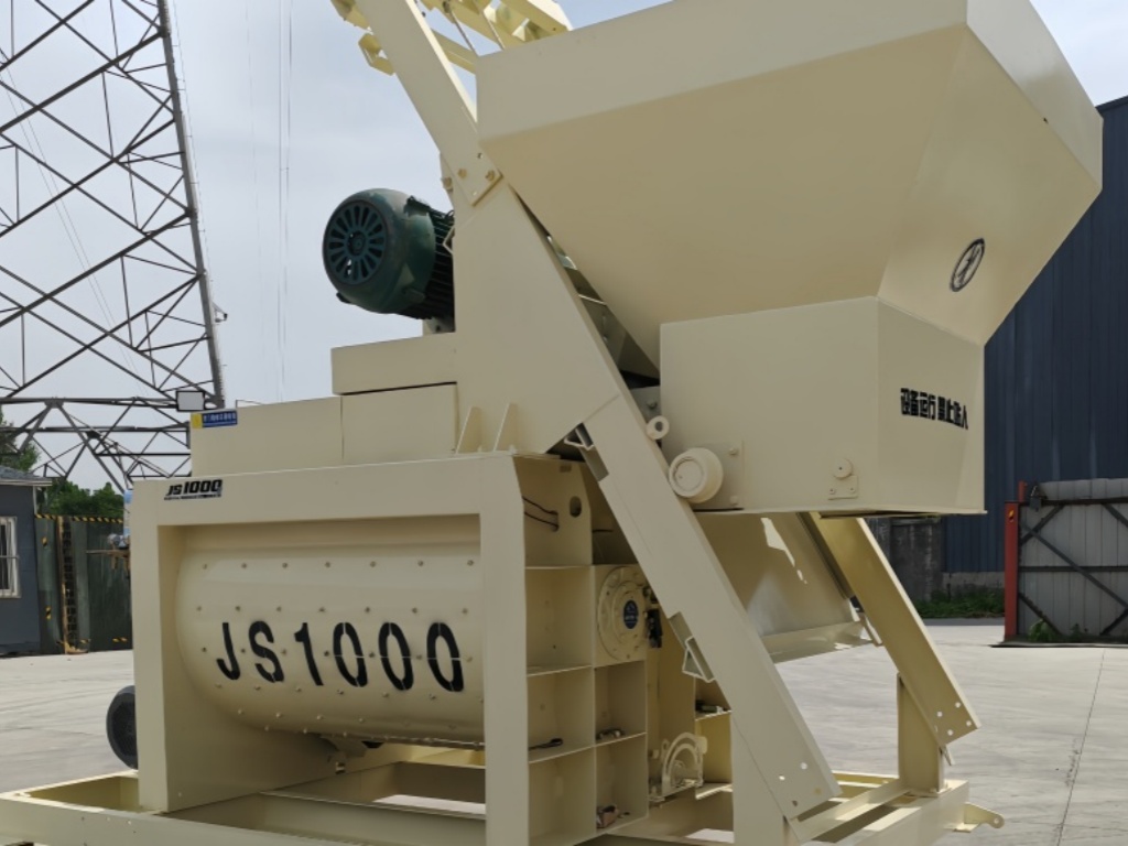 concrete mixer price — JS1000 twin‑shaft concrete mixer